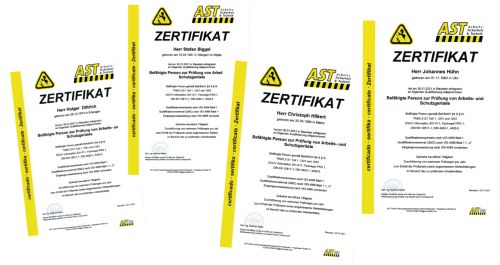 Zertifikat Befähigte Person für Arbeits- und Schutzgerüste - SeilTechnik Ulm